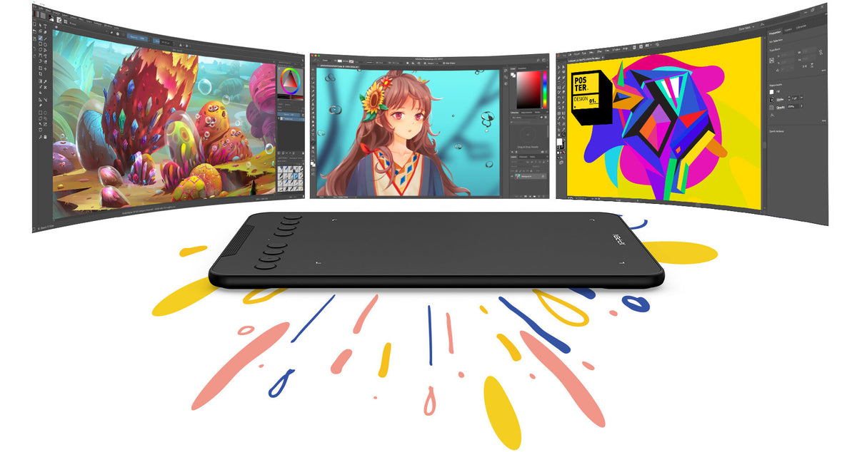 XP-PEN DECO Mini 7 - Graphics Tablet (7"x4") 8 keys