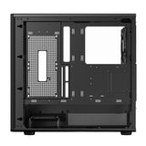 Case WOODY W2B - Gaming Tower- ATX- 4x14cm Black fan- 2xUSB3- Type-C- Wood Front- Darker Temp Glass Side Panel