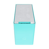 Case MasterBox NR200P- Cyan Mini ITX-2xUSB3.2-3.5mm Headset Jack(Audio+Mic)-2x120mm Top Fans-Radiator Support-NO PSU