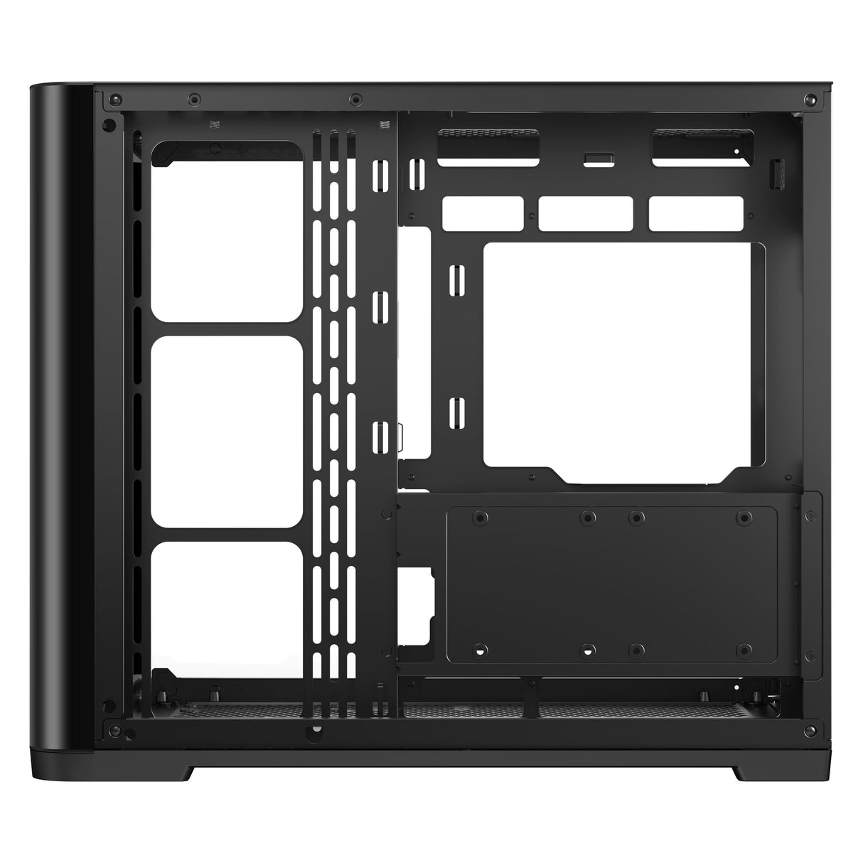 Case DARK CAVE CURVED - Gaming Tower- ATX- 4x12cm ARGB fan- 2xUSB3- Type-C- Curved Temp Glass Side & Front Panel