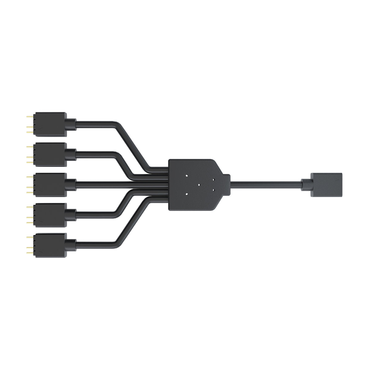 CM cavo splitter da 1 a 5 Addressable RGB- lunghezza 580 mm- per collegamento 3pin con 5 ventole ARGB