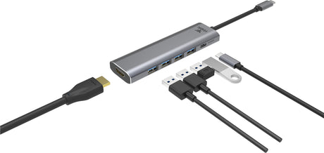 ITEK HUB USB-C 6 in 1- HDMI + 4USB3 +  USB-C
