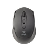 Mouse iTek CLK W24B - Wireless 2.4G & Bluetooth- Ottico- 1600 DPI- 6 Tasti Silent Switch- Ergonomico