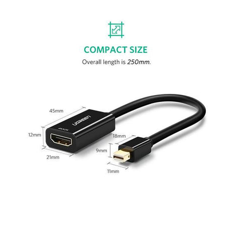 UGREEN Mini DP to HDMI Female Adapter (4K)