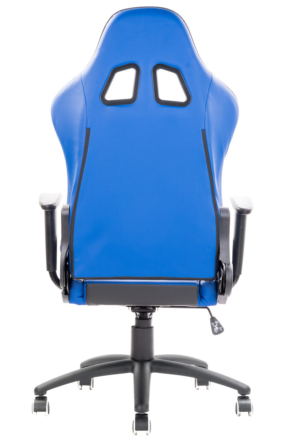 itek Gaming Chair PLAYCOM PM20 - PVC - Double Cushion - Reclining Backrest - Blue Black