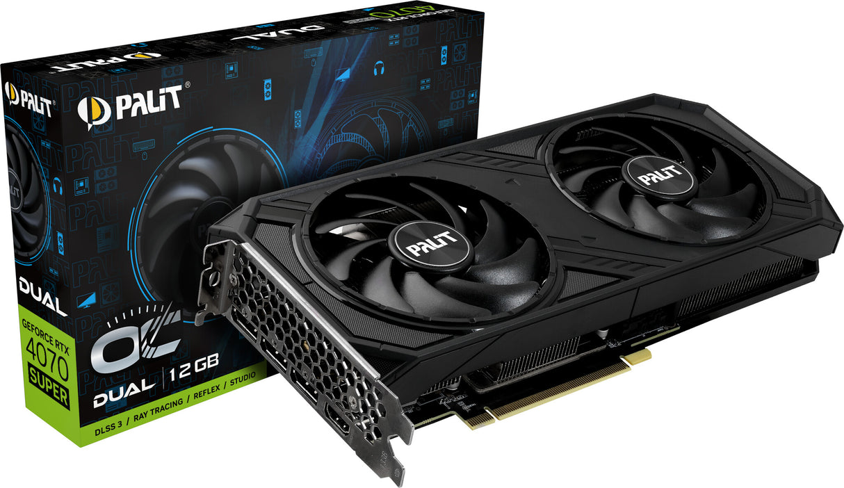 SV Palit GeForce RTX4070 Super Dual OC 12GB GDDR6X 192bit 3-DP HDMI