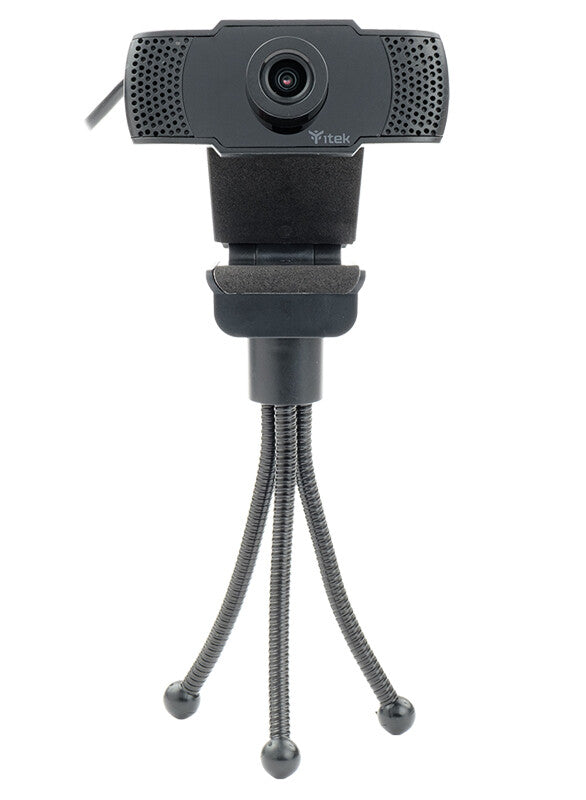 Webcam con Microfono W300 - Full HD- 30FPS- USB- treppiede