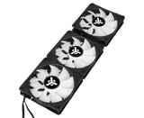 Kit 3x Ventola per case UW12 Black - 12cm- ARGB Sync 5V 3pin- 4pin PWM- Senza fili