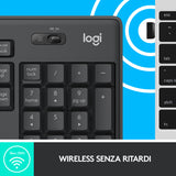 Tastiera + Mouse LOGITECH RETAIL - MK295- Wireless- Silent- Grafite