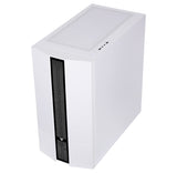 Case LIFLIG W41 - Gaming Mini Tower- mATX- 12cm ARGB fan- 2xUSB3- Side Panel Temp Glass- White Edition