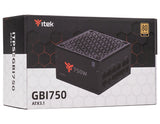 Alimentatore GBI750 - 750W- 80Plus Gold- ATX 3.1- Ventola FDB 14cm- Cond Giapponesi- Modulare
