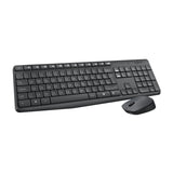 Tastiera + Mouse LOGITECH RETAIL - MK235- Wireless- Nera