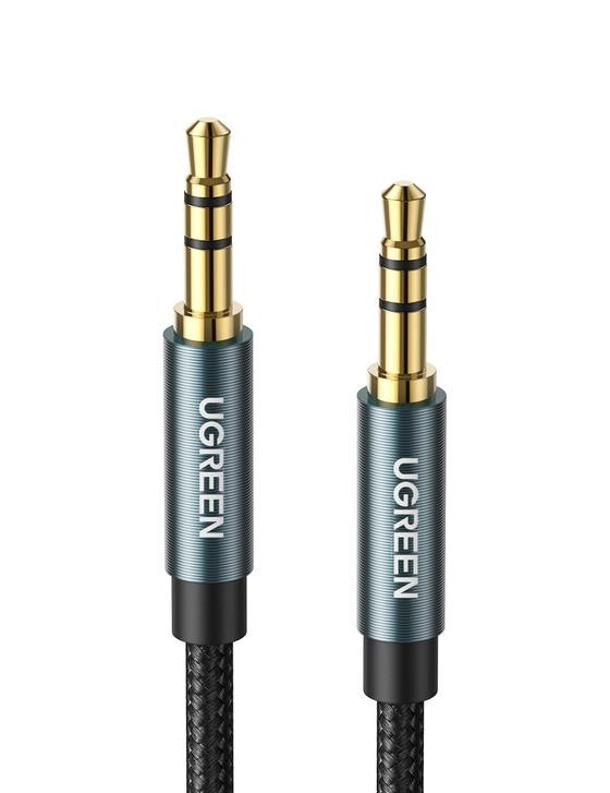 UGREEN Audio Cable 3.5mm Male to 3.5mm Male - Gold Plated with Metal Case 2m (Blue)