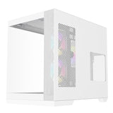 Case DARK CAVE DS - Gaming Tower- ATX- 3x12cm ARGB fan- 2xUSB3- Type-C- Side & Front Panel Temp Glass- White Edition