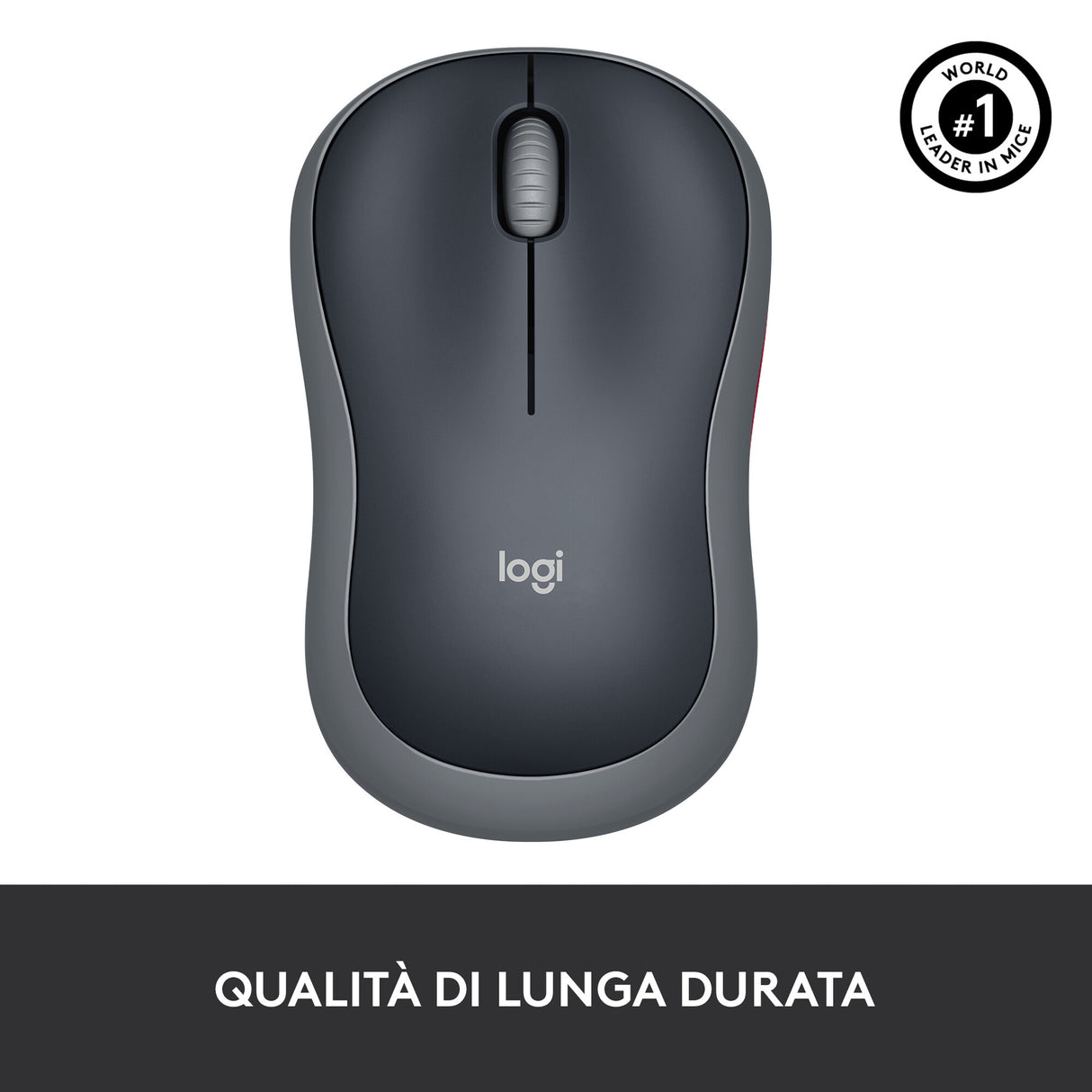 LOGITECH RETAIL Mouse - M185- Wireless- Optical- Grey