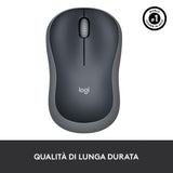 LOGITECH RETAIL Mouse - M185- Wireless- Optical- Grey