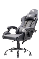 itek Gaming Chair RHOMBUS PF10 - PVC-  Doppio Cuscino- Schienale  Reclinabile- Nero Nero