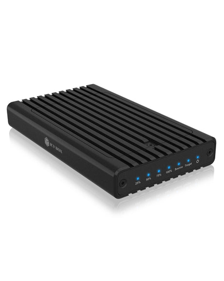ICY BOX Docking Clone Station- M.2 NVME-  USB3.2 Gen2 Type-C/A- Alluminio-  Black