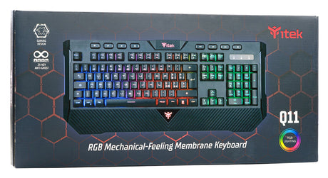 Tastiera Gaming Q11 - Membrana- RGB- Multimediale