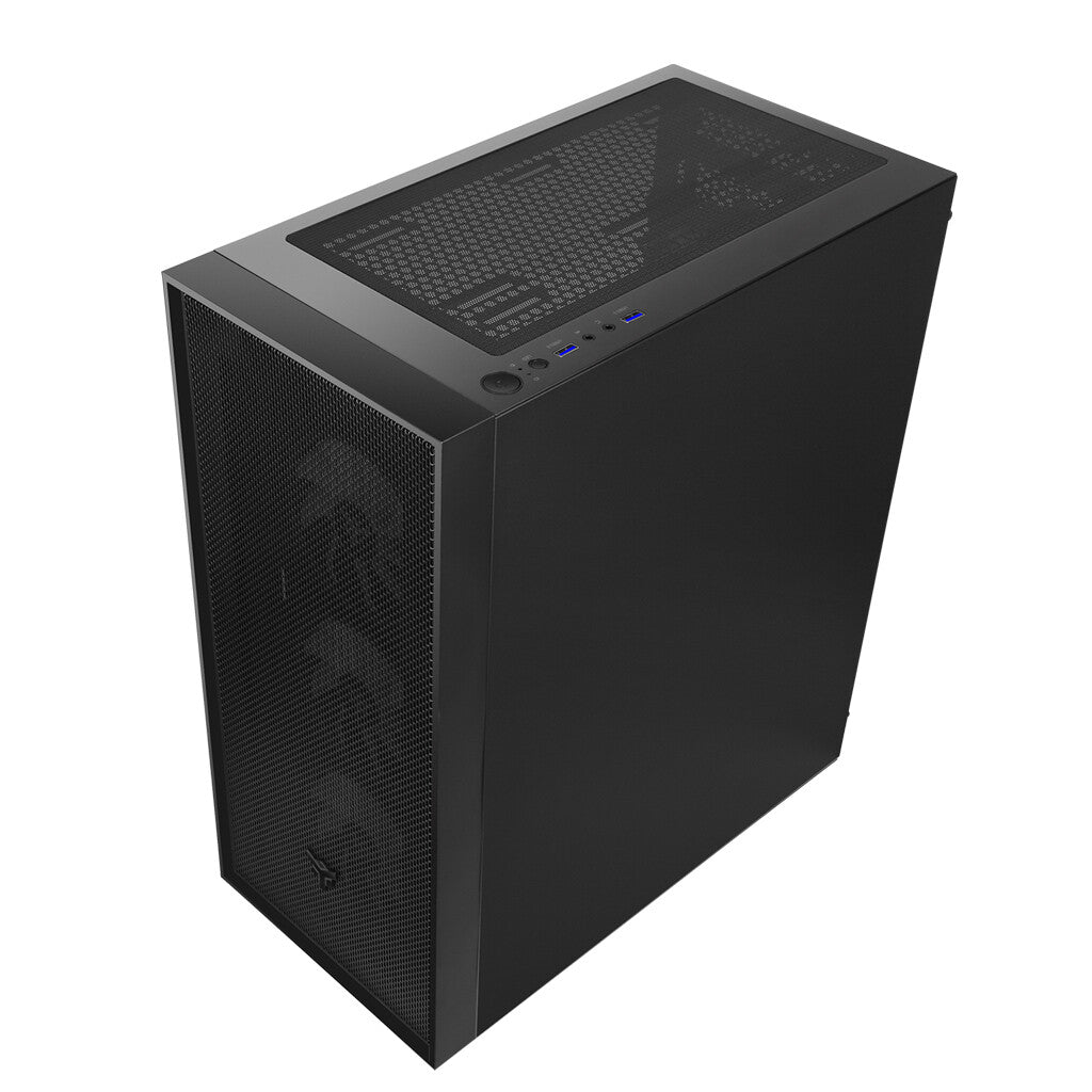 VERTIBRA H210 Case - Gaming Middle Tower- 4x12cm ARGB fan- 2xUSB3- Side Panel Temp Glass