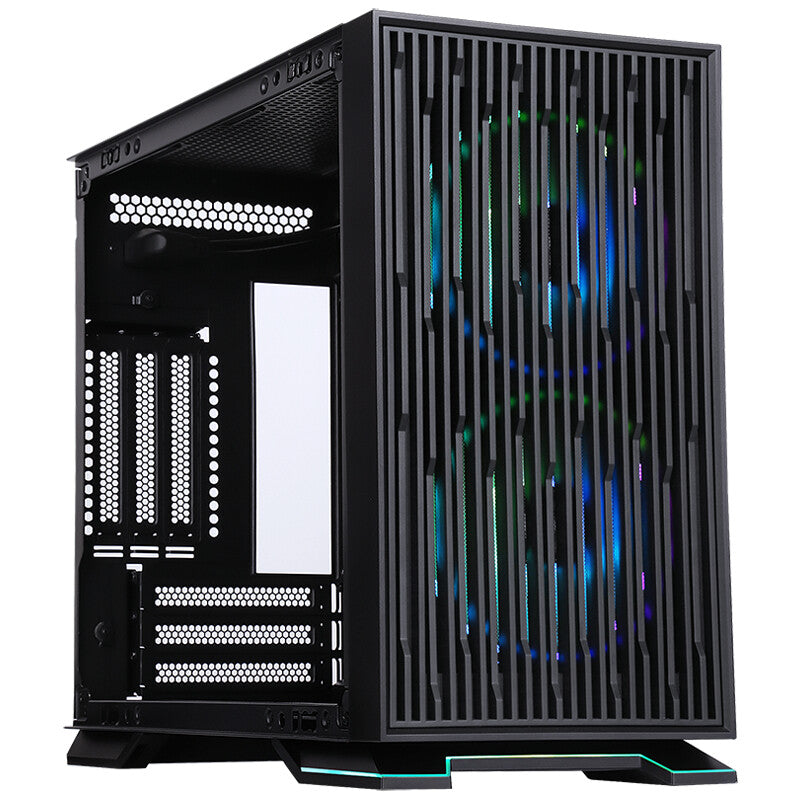 Case GALAXY 2Q - ITX Mini Tower- 2x12cm ARGB fan- 2xUSB3- 2x Front Panel- Side Glass