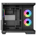 Case DARK CAVE DS - Gaming Tower- ATX- 3x12cm ARGB fan- 2xUSB3- Type-C- Side & Front Panel Temp Glass