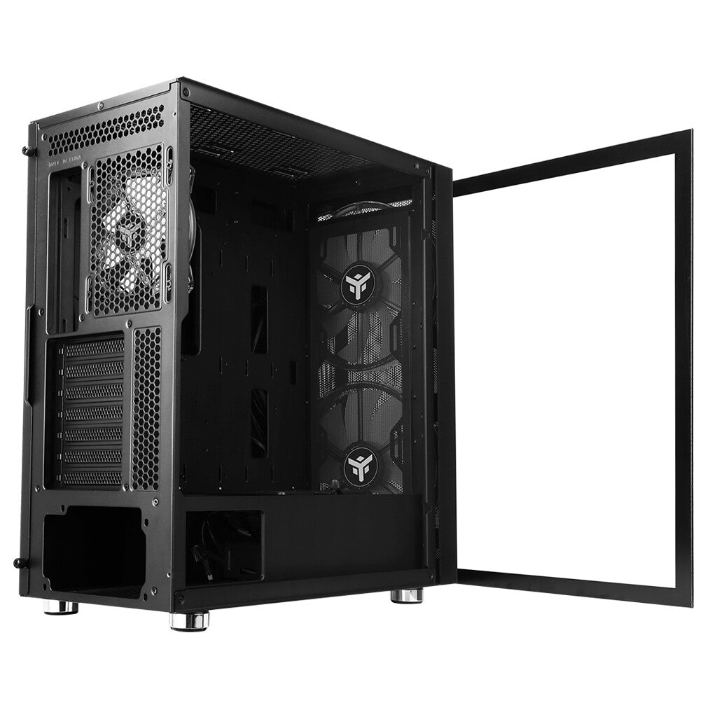 Case MAJES 20 EVO - Gaming Full Tower- 2x20cm ARGB fan- USB3- Front & Side Panel Temp Glass