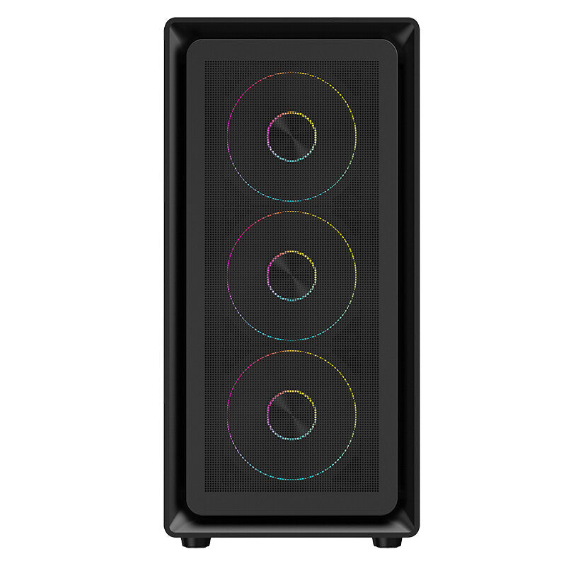 Case MESHCORE 36B - Gaming Tower- ATX- 4x12cm ARGB fan- 2xUSB3- Type-C- Temp Glass Side Panel