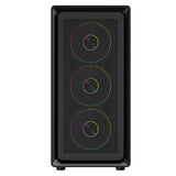 Case MESHCORE 36B - Gaming Tower- ATX- 4x12cm ARGB fan- 2xUSB3- Type-C- Temp Glass Side Panel