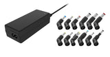 Alimentatore Universale per Notebook 65W con 12 connettori- porta USB 5V1A- 100/240VAC- 15/20VDC