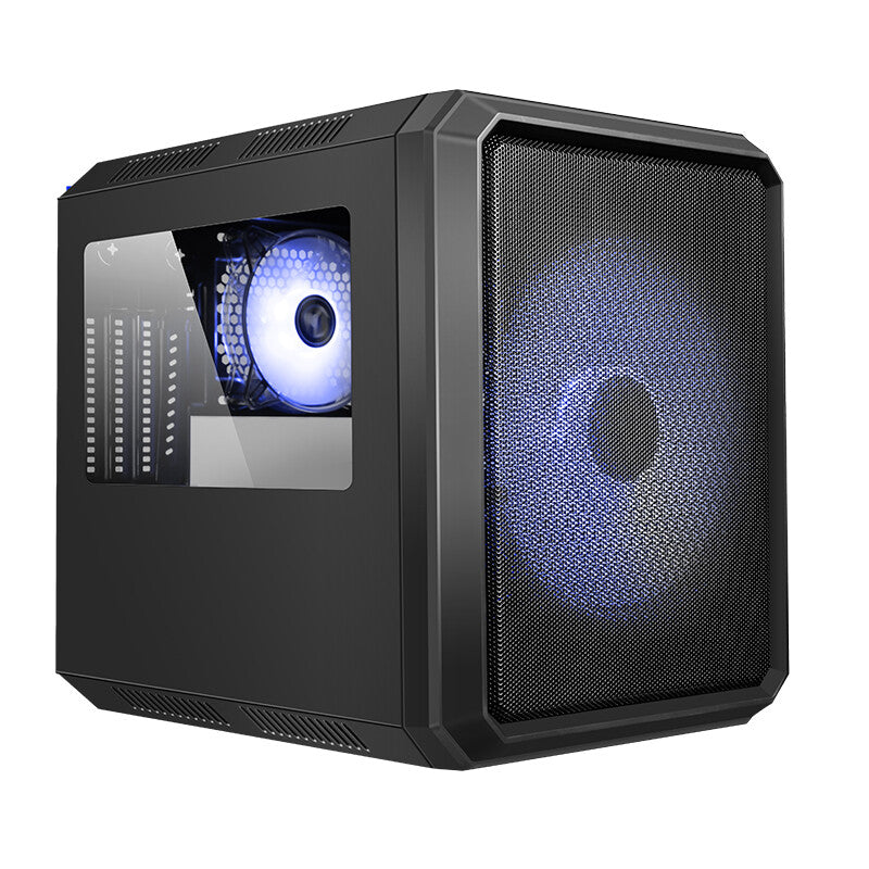 Case QBO 8 EVO - Micro ATX- USB3- 200+120mm ARGB fan- Card Reader- 3x Trasp Window