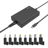 Alimentatore Universale per Notebook e Dispositivi USB-C- PD - 100W- Tecnologia GaN- Super Slim- USB-C e 8 connettori