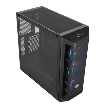 Case MasterBox MB511 ARGB- 2xCombo 2.5"/3.5"-5xSSD- 3x 120 ARGB fans-incl. controller-Radiator Support-Temp.Glass Side P.-NO PSU