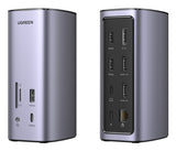 UGREEN Docking Station Triple Display- 12-in-1- 8K 2xHDMI &amp; DP- USB-C 10G- RJ45- PD 100W- 3xUSBA- CR- Audio
