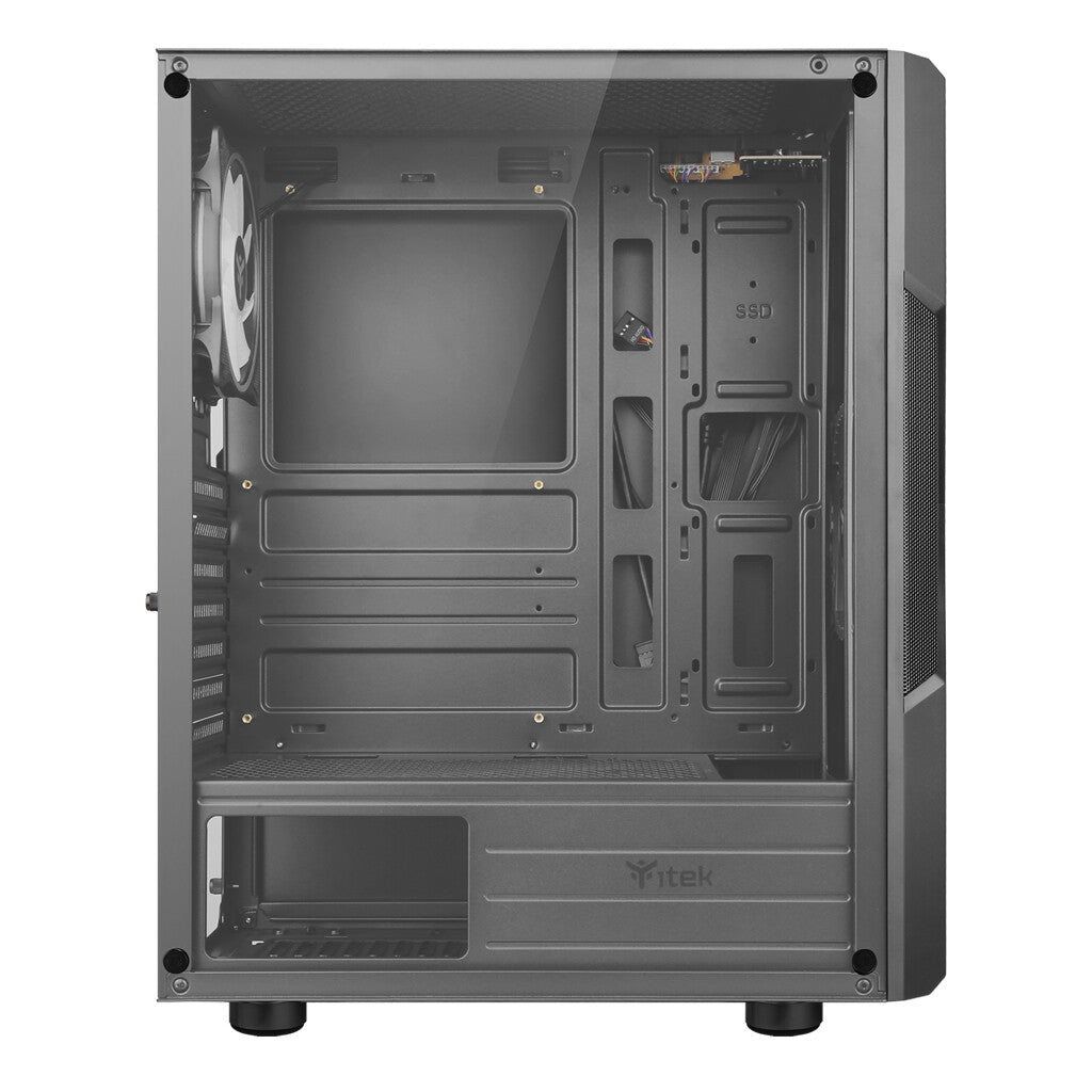 SPACIRC XO case - Gaming Middle Tower - 2x12cm ARGB fan - USB3