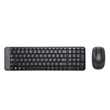 Tastiera + Mouse LOGITECH RETAIL - MK220- Wireless- Nera