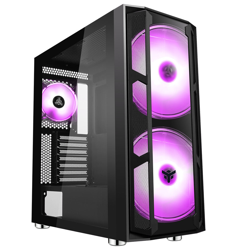 Case MAJES 20 EVO - Gaming Full Tower- 2x20cm ARGB fan- USB3- Front & Side Panel Temp Glass