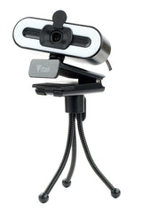 Webcam con Microfono W401L - Full HD- 30FPS- Luce LED 3 mode- USB- treppiede