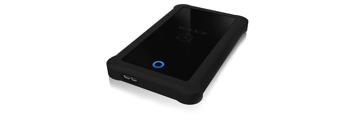 ICY BOX External Case for SSD/HDD 2-5" with 1xUSB3.2 Gen1 Host - UASP - silicone protection