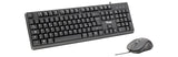 Tastiera + Mouse iTek DEC C01 - USB- Mouse ottico 3600DPI- Tastiera membrana 105 tasti- cavo 1.5m