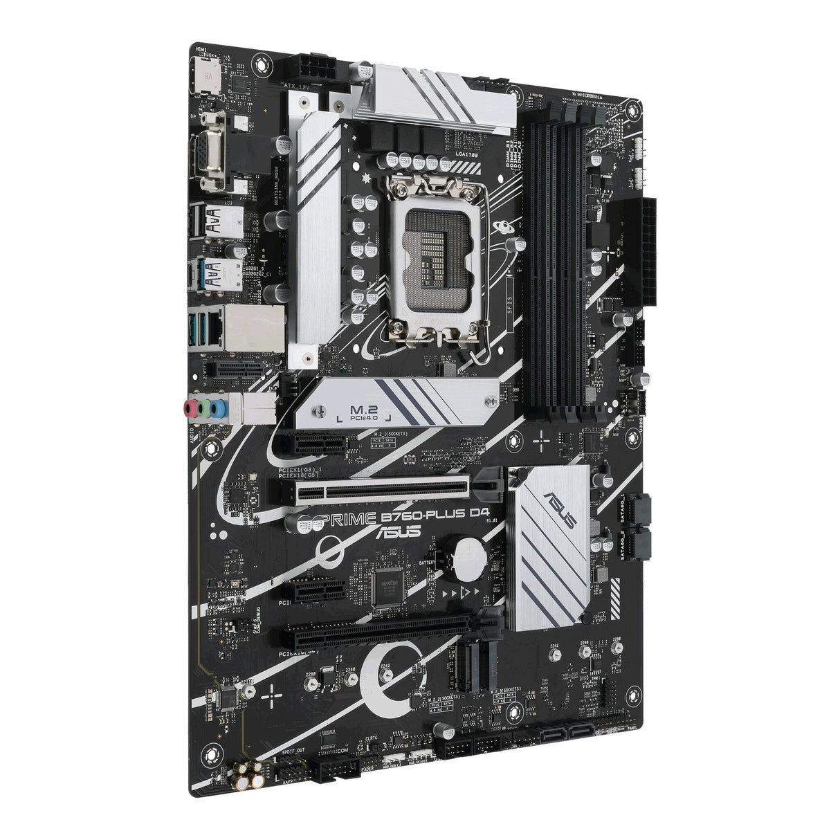 MB Asus 1700 Intel- PRIME B760-PLUS D4- PCIe5- 3xPCIe4 M.2- 4xDDR4- DP- VGA- HDMI- SATA6- USB3.2 Gen2 & Gen1- ATX