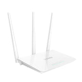 Tenda WIRELESS ROUTER F3 - 802.11 b/g/n- 2.4GHz: 300Mbps- 1xFE WAN- 3xFE LAN- 3 ant 5dBi