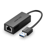 UGREEN USB 3.0-Gigabit Ethernet Adapter (Black)