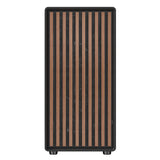 Case WOODY W2B - Gaming Tower- ATX- 4x14cm Black fan- 2xUSB3- Type-C- Wood Front- Darker Temp Glass Side Panel