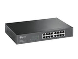 TP-LINK Switch Gigabit- 16-port- 16 10/100/1000M RJ45 ports- 1U 13-inch rack-mountable steel case