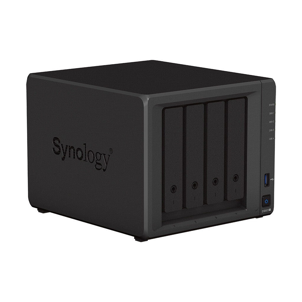 Synology NAS DS923+ 4-Bay 2.5"/3.5"/M.2 SSD/HDD- AMD Ryzen R1600 4GB D4- 2xUSB3- 2xRJ45- eSATA