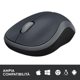 LOGITECH RETAIL Mouse - M185- Wireless- Optical- Grey