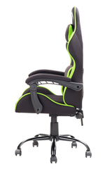 itek Gaming Chair RHOMBUS FF10 - Fabric - Double Cushion - Reclining Backrest - Black Green