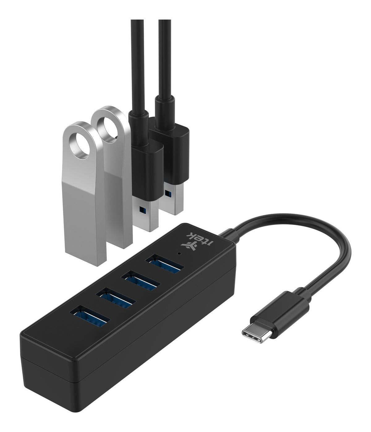 ITEK HUB USB-C maschio- 4xUSB3.0