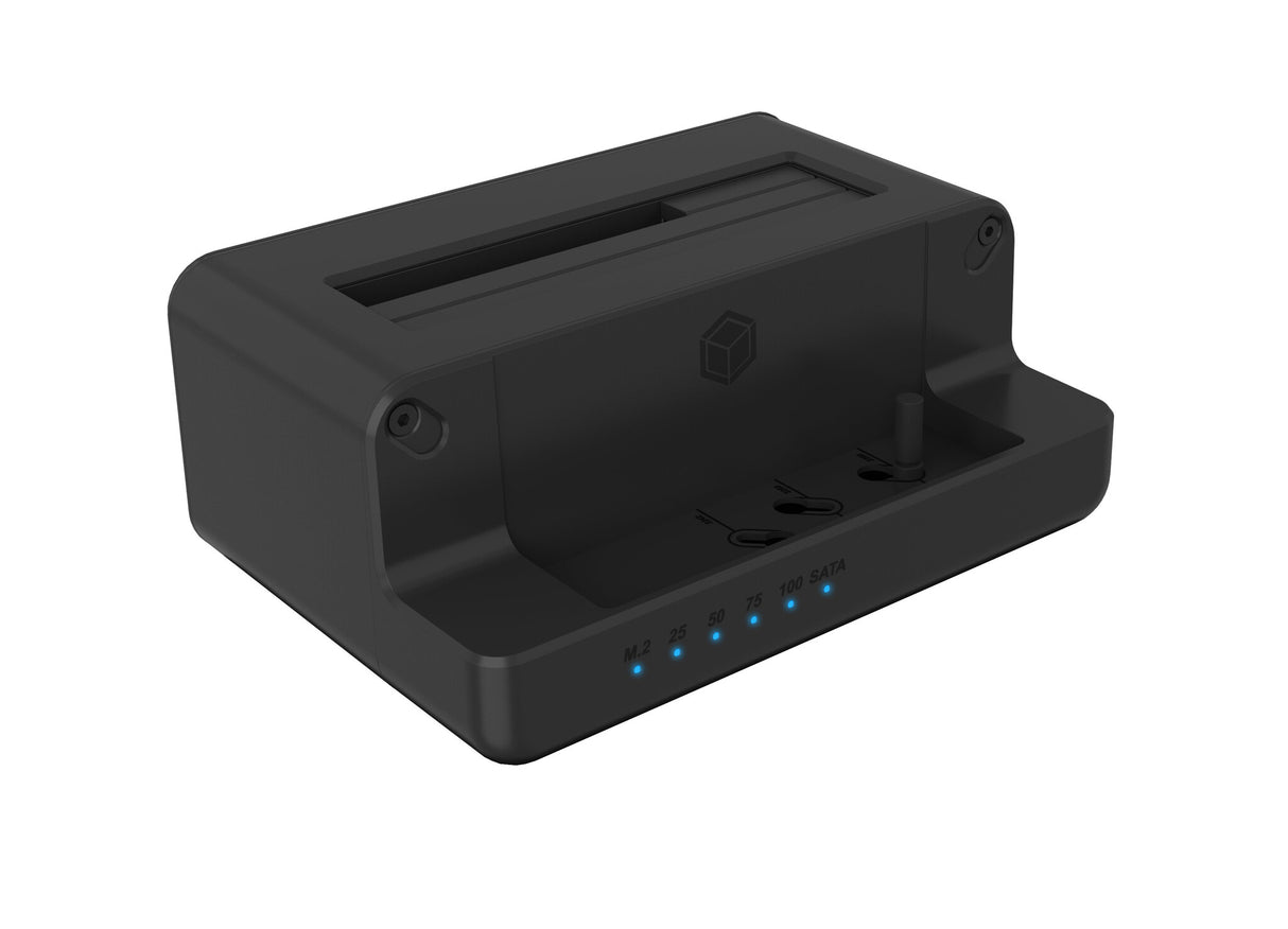 ICY BOX Docking Clone Dual Way - for M.2 NVMe SSD and 2.5" and 3.5" SATA SSD/HDD to USB 3.2 Gen2 - black